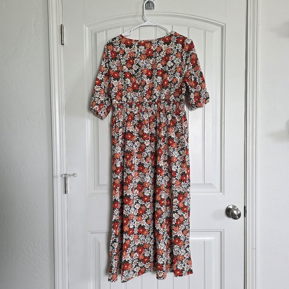 🔥5 FOR $25🔥NWT Faux Wrap Short Sleeve Floral Dress, XL - Picture 9 of 9